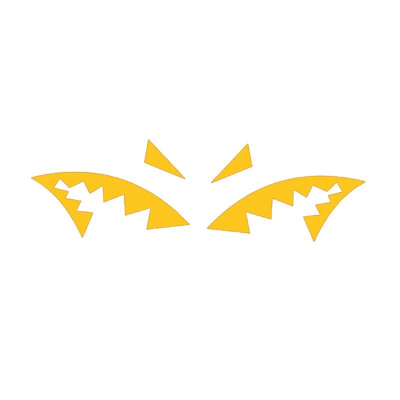 

General Motors shark fin antenna sticker shark beak car modification decoration sticker shark fin waterproof car sticker жовтий