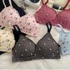 Cartoon Girls Wireless Thin Bra Cute Sweet Lingerie Daily Wear