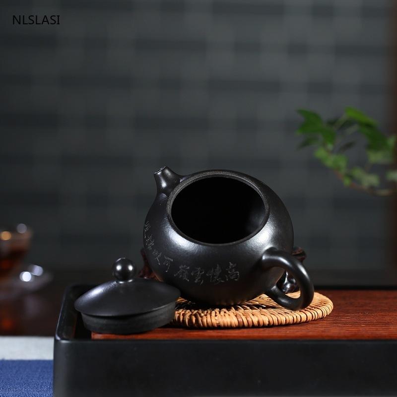 Yixing Tea Pot Purple Clay Xishi Filter Teapot Beauty Kettle Raw Ore Handmade Boutique Teaware Authentic 170ml