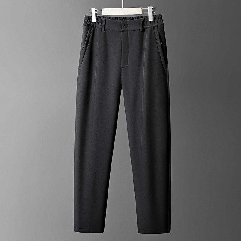 

Брюки для мужчин Осенью и Зимой Ветрозащитные Водонепроницаемые Уличные Теплые Мужские Брюки Плюс Бархат Утепленные Прямые Спортивные Брюки для Мужских Повседневных Брюк 7XL