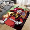 Mobile Suit Gundam Mecha Collection Square Area Rug, Non-Slip Floor Mat for Living Room, Perfect Gift for Fans.chl