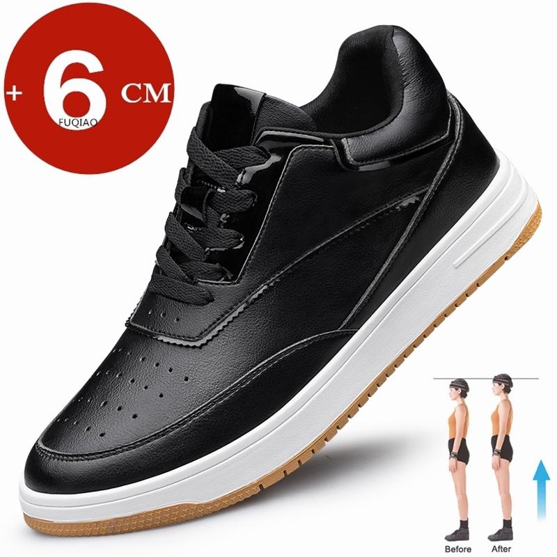 

Men Genuine Leather Height Increase Sneakers Elevator Shoes Thick Platform Casual Athletic Leisure Comfortable Sports 37