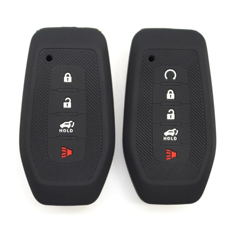 Premium Silicone Protective Case For 5 Button Car Key Fob Soft Anti Slip Durably Cover