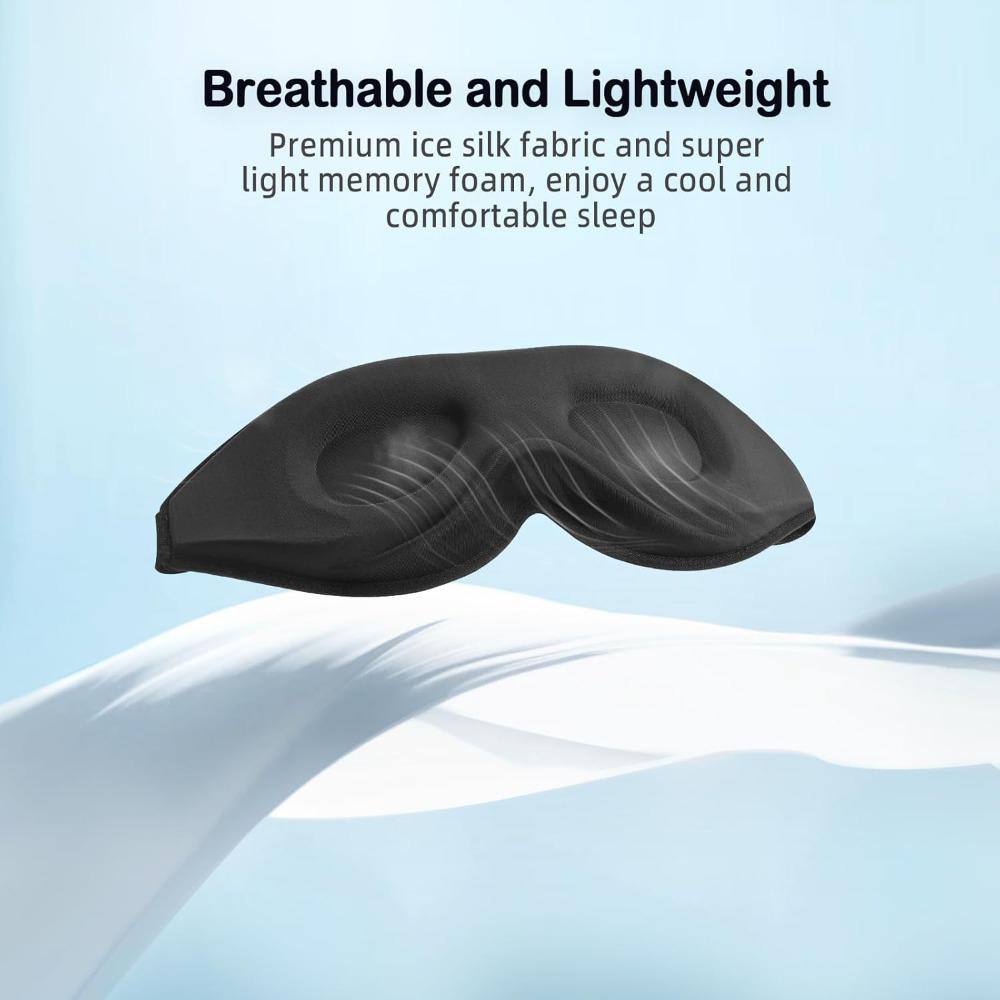 3D Sleep Mask Sleeping Aid Blindfold Block Out Light Portable Soft Memory Foam Face Mask Eyeshade Comfort Three Dimension Design