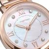 AngelHeart Sakura Time Watch Solar Powered Daily Water Resistance Sapphire Glass White Pearl Dial SKR24PG-J Women's