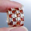 Exquisite Square White Black Zircon Chessboard Hoop Earrings for Women Vintage Golden Wedding Jewelry Gifts