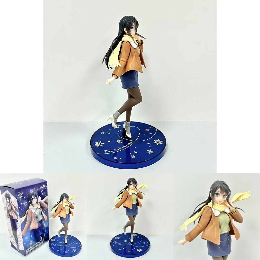 Beautifully Crafted Mai Sakurajima Figurine In Cozy Winter Outfit Great For Decoration