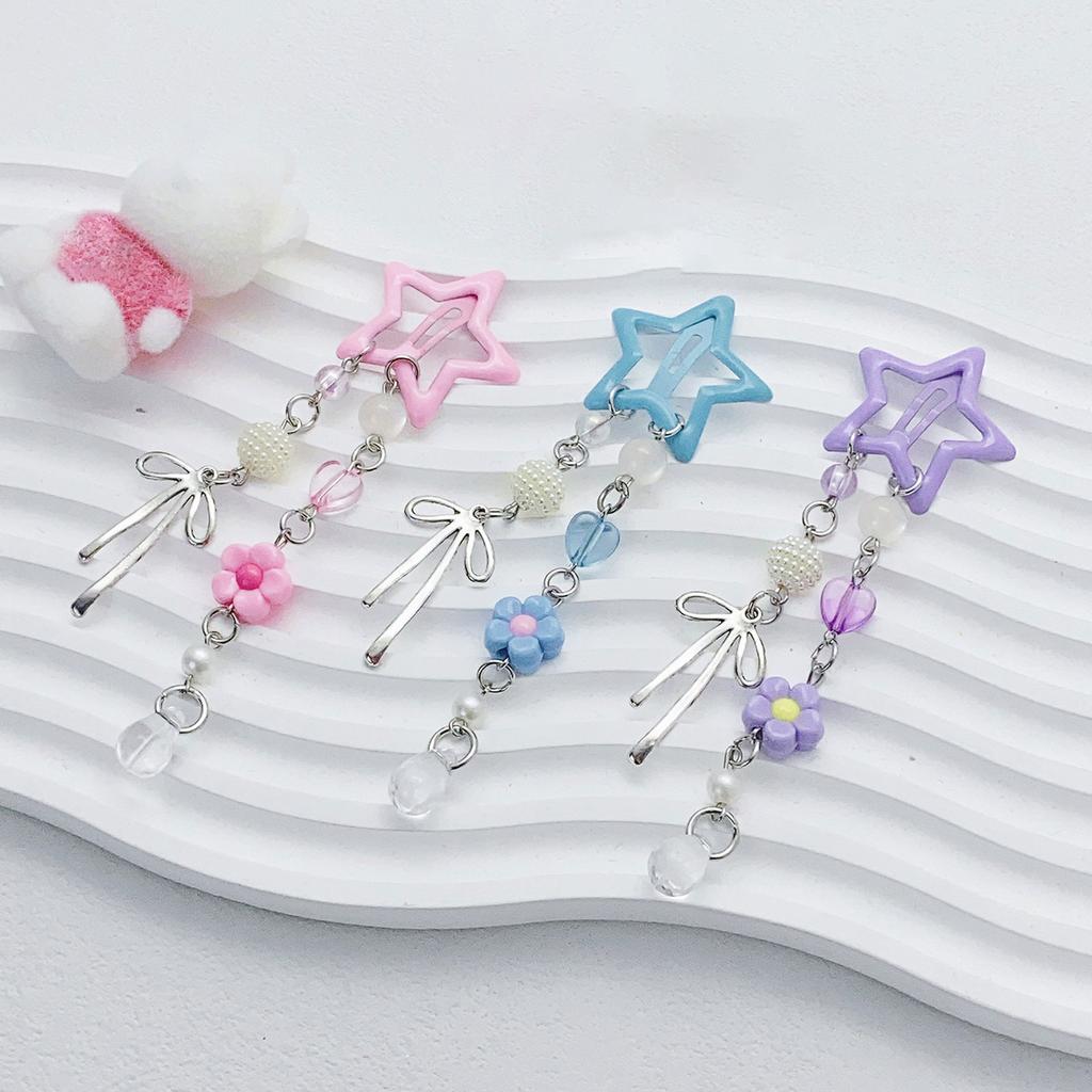 Sweet Star Shaped Hair Clip Ornament Lovely Star Hair Clip Accessory For Creating Adorable Hairstyles Effortlessly