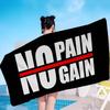 No Pain No Gain Big Microfiber Beach Towels Quick Dry Towel Sand Beach Towels Pool Towel For Travel Swim Pool Yoga
