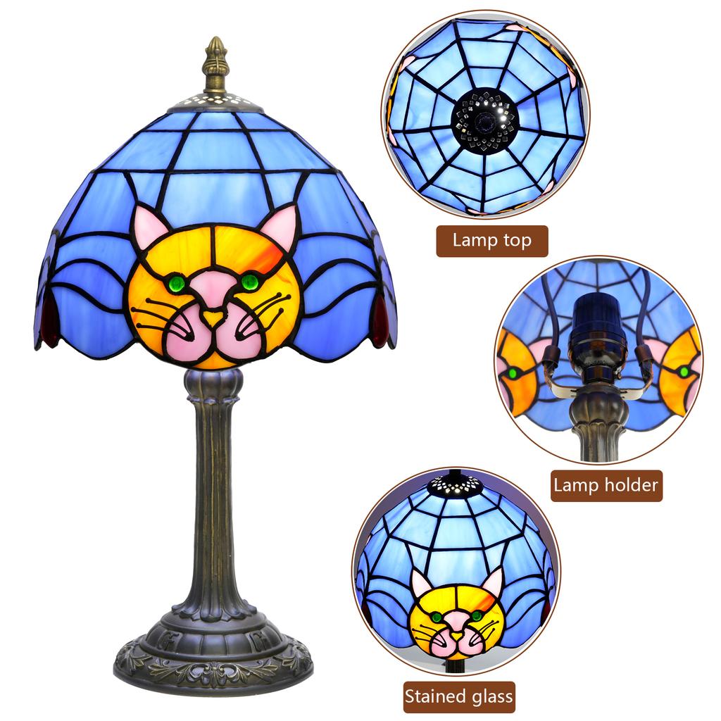 Black Cat Table Lamp for Bedroom Nightstand Decor,Animal Nursery Bedside Lamp for Kid Study Room,Cute Desk Lamp for Girl Room