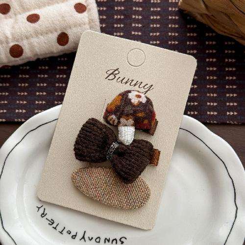 Korean Pearl Bow Rhinestone Love Hairpin Hair Ring High-end Temperament Does Not Hurt The Side of The Hair The Girl's Hairpin