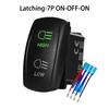 Headlights Rocker Switch 6 Pin ON-ON-OFF / 7Pin ON-OFF-ON High Low Beam Rocker Switch with Wires for Car UTV Truck RV Trailer