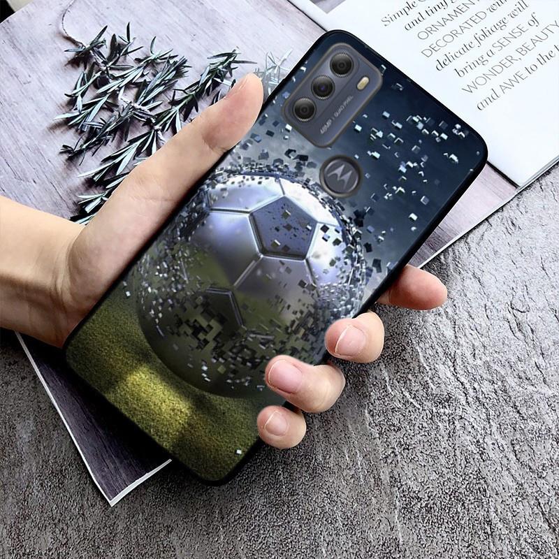 Football soccer ball Phone Case For Motorola Moto G Stylus 5G G Play G Power G 5G G Pure 2023 2024 E20 E22 E22i E32 E40 E13