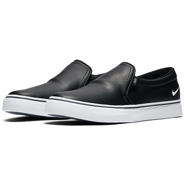 Nike Court Royale AC Slip-On Synthetic Leather Casual Lightweight Durable Slip-Resistant Low-Top Skate Shoes Women Sneakers Black CI0604-001