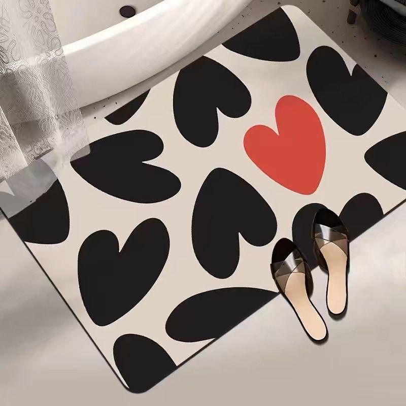 Toilet Absorbent Floor Mat Bathroom Quick-drying Non-slip Mat Household Soft Diatom Mud Floor Mat