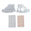 Candle Holder Molds Coconut Tree Player Candlestick Mould Cement Plaster Silicone Mold Epoxy Resin Craft Molds Decors