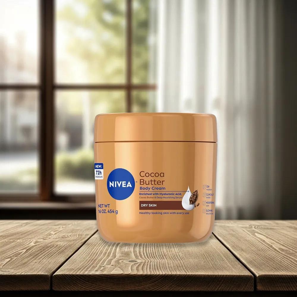 NIVEA Крем для тела с маслом какао 48 часов увлажнения 454 г