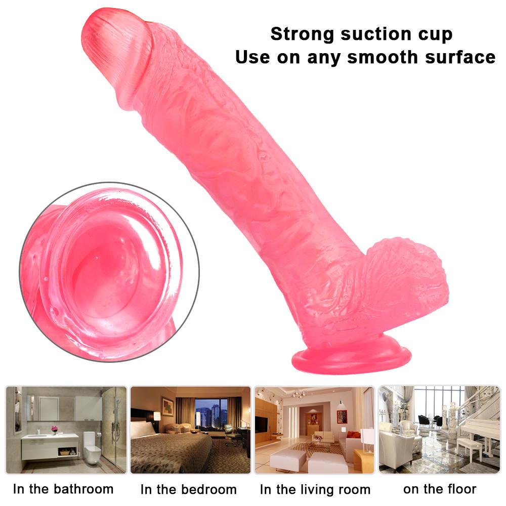 Stor dildo RUNYU myke lange dildoer Realistiske penis sugekopp Stor pikk Anal voksen sexleketøy for kvinne