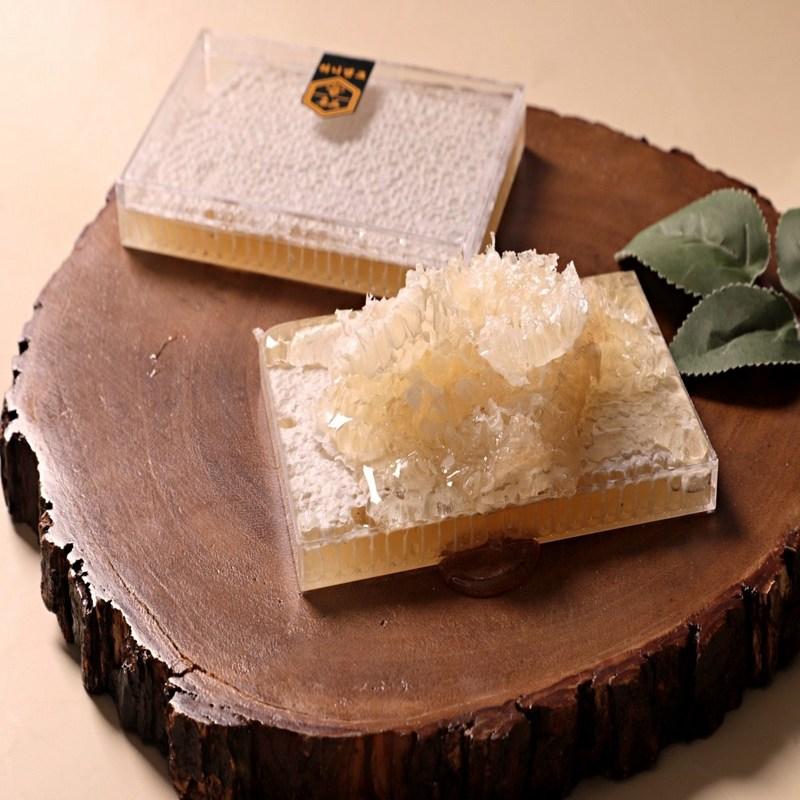 Miere de fagure din ceară de albine 100% naturală, pentru topping, Nature Companion, 200g, 1 bucată