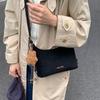 New Retro Commuter Large Capacity Matte Texture Shoulder Bag Suede Leather Commuter Tote Bag Underarm Bag
