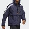 Adidas TH DNM WVJK Striped Sports Hooded Long Sleeve Jacket Men Outerwear Navy-Blue HE9905