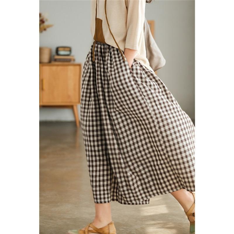 Pants for Women Summer Plus Size Loose Pants Versatile Casual High-waisted Wide-leg Linen Pants