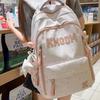 Schoolbag wholesale new pink and white letter backpack Korean ins sweet stars primary and secondary school students 1-1 grades multi-compartment 