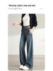 Women's High Waist Slimming Jeans - Spring/Autumn Straight Leg & Wide Leg Styles, Petite Fit
