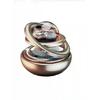 Solar-powered aromatherapy car accessory: double-hanging crystal ball aromatherapy perfume ornament, a creative decoration