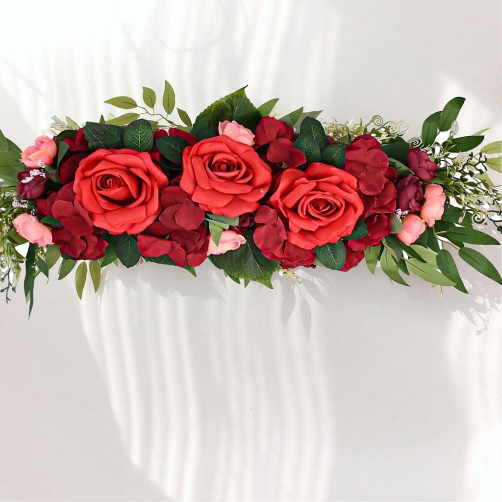 Captivating Beauty Artificial Rose Flower Swag for Indoor and Outdoor Use