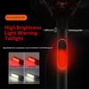Rear Light 250 Mah Usb Rechargeable Ultralight Cycling Light Warning Rainproof 5 Models Light Bike Accessories