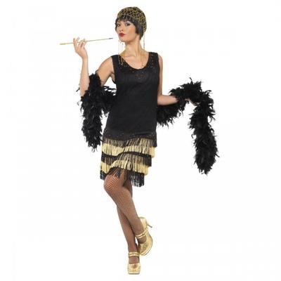 Smiffys Womens/Ladies 1920s Flapper Costume Dress