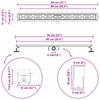 Linear Drain Shower Drain Silver 90 cm Stainless Steel 304