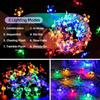 LED Solar String Lights Cherry Blossom Garland Lights Outdoor Solar Garden Patio Decor Lights Christmas Wedding Party Decoration