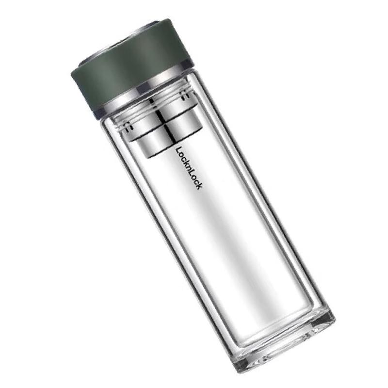 LocknLock Double-Layer Glass Tea Infuser Bottle