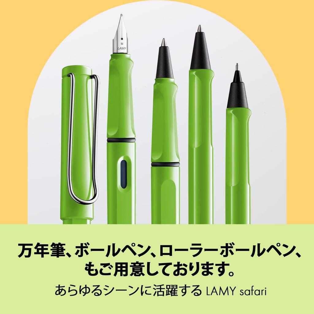 LAMY Safari Green Mechanical Pencil Ergonomic Grip Mechanical Pencil with Durable ASA Plastic Body Perfect for Writing and Drawing Includes LAMY M 41