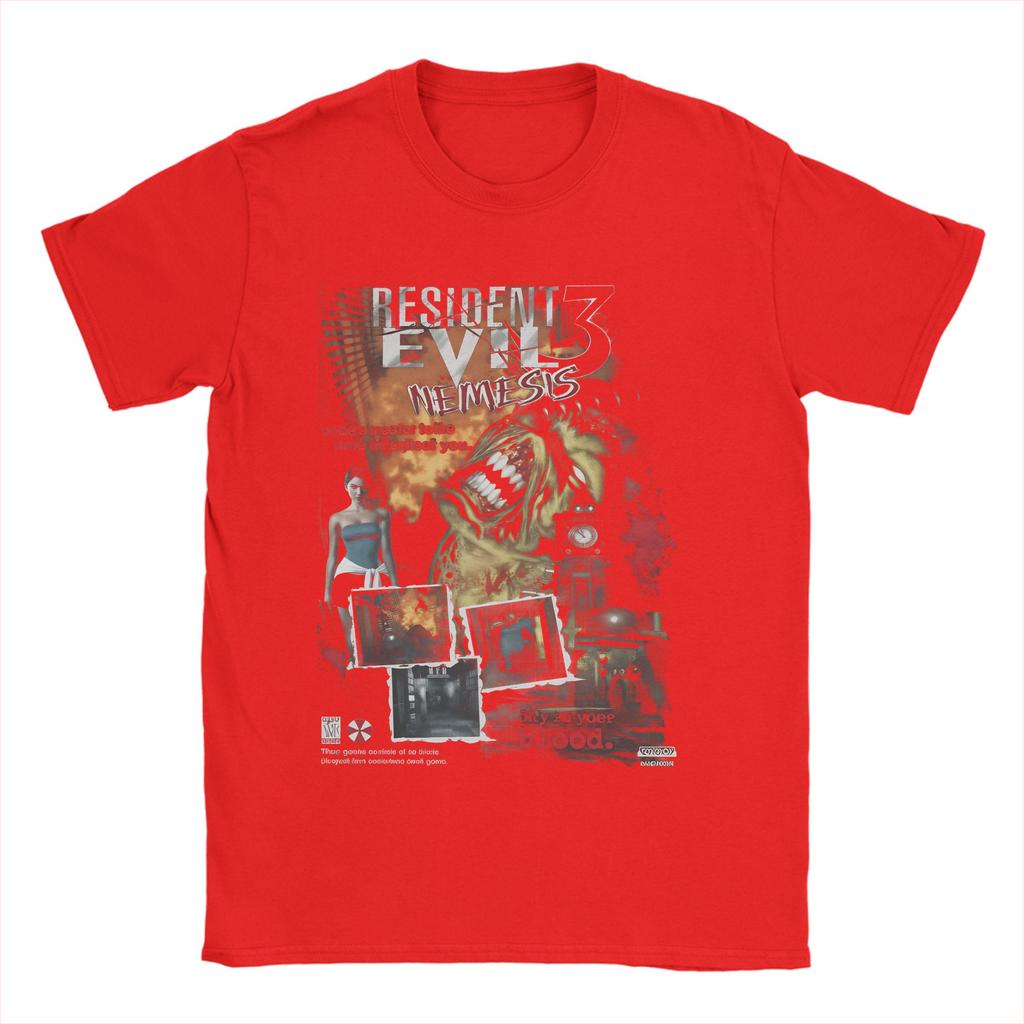 Resident Evil Vintage Game 3D Print T Shirt Summer Fashion TShirts Unisex 100 Cotton O Neck Oversize Clothing ShortSleeved
