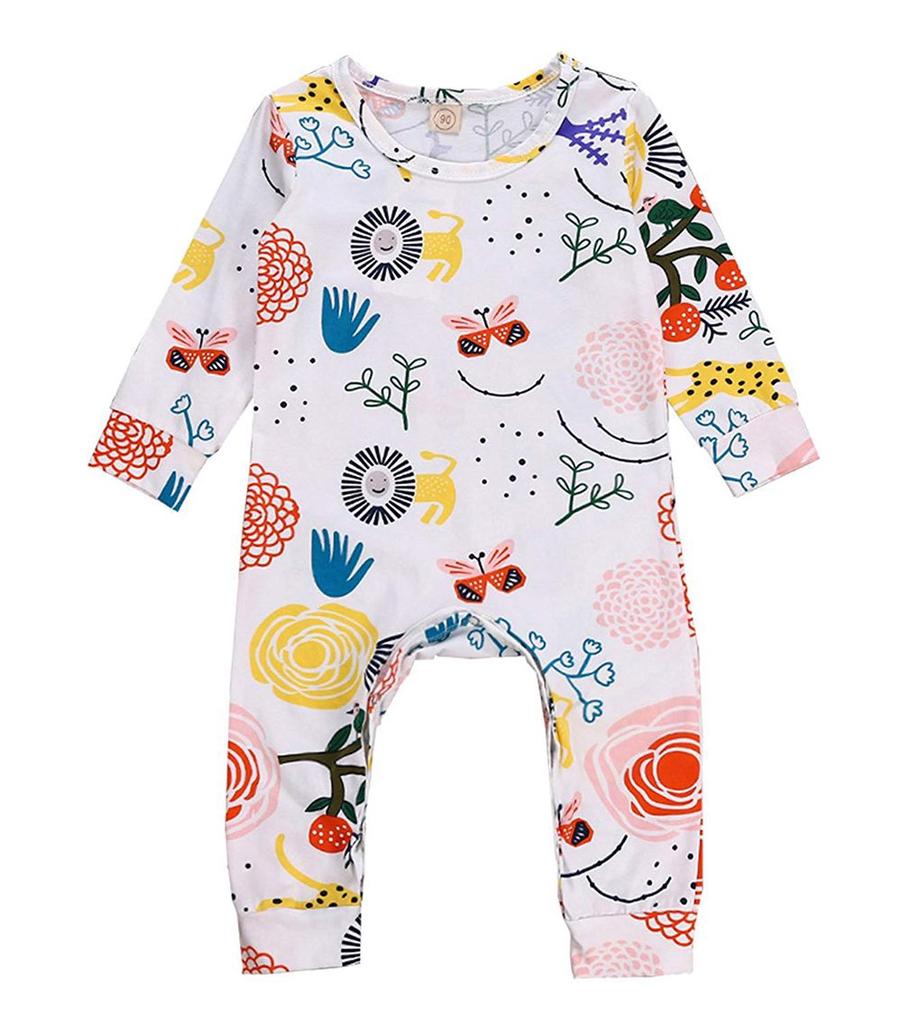 animal print romper baby