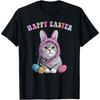 Happy Easter British Shorthair Cat Bunny Eggs Men Women Kids T-Shirt