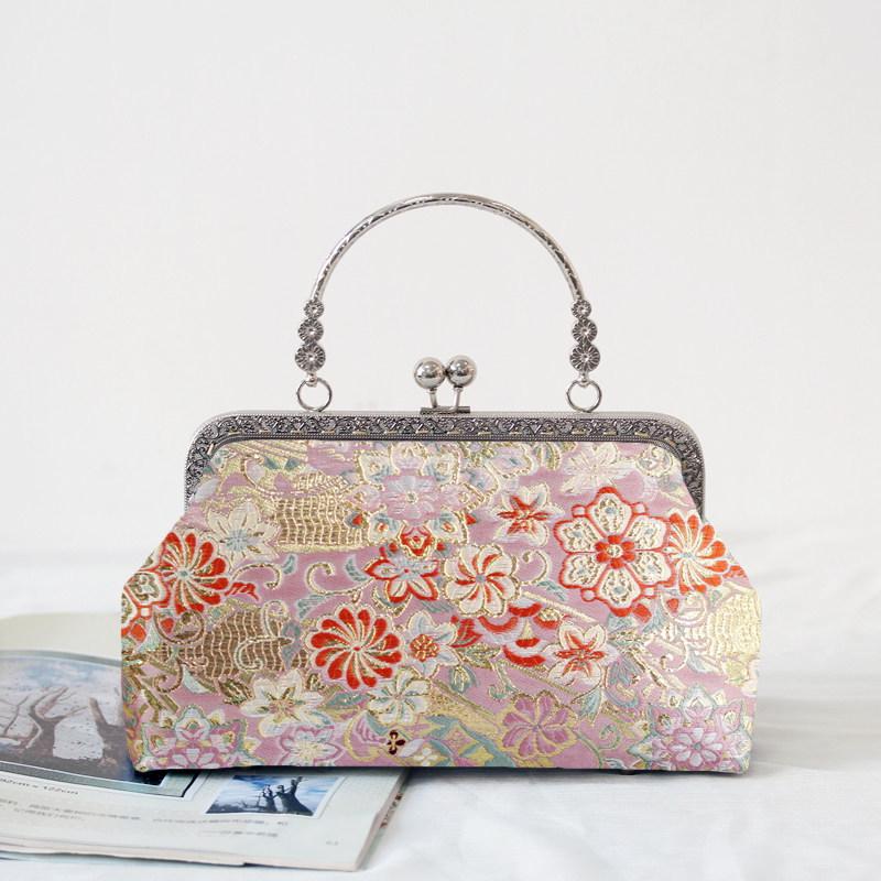 Short Style Handbag Material Kit - Handmade, Multiple Styles, Square Clasp Bag, Includes 20 Needles