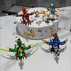 4 blocs de construction de dragon ninja fantôme de style mini figurines kit de briques modèle de film classique jouets pour enfants garçons pour enfants
