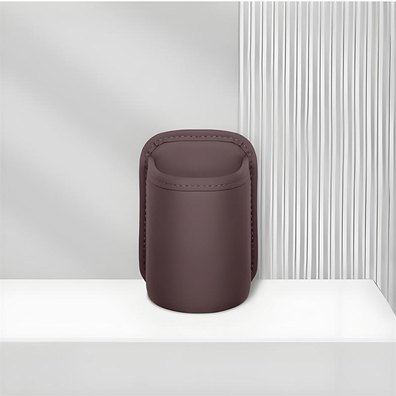 PU Leather Car Door Cup Holder Auto Drink Rack Storage Bin Organizer For Car Interior Back Seat Accessories Black Gray