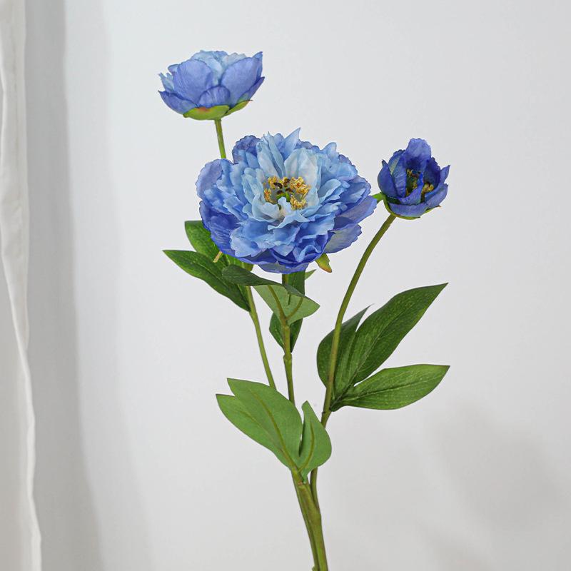 

Simulation Of Natural Fragrance Peony Flower Home Decoration Ornaments Pography Props Silk Flower синий