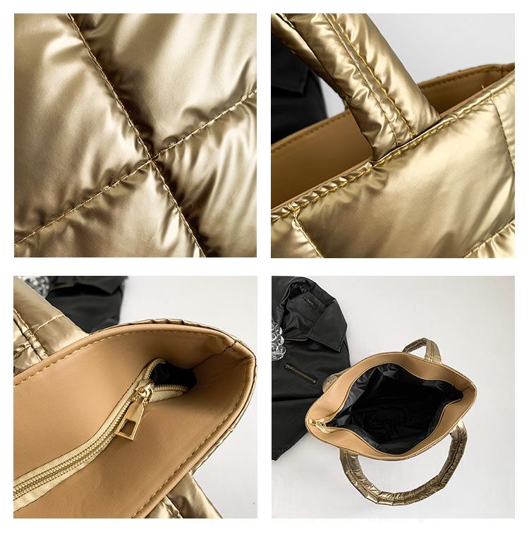 Koreanischer Stil 2024 Schicke Damen Baumwoll-Schultertasche - Leicht, Modisch, Eimertasche