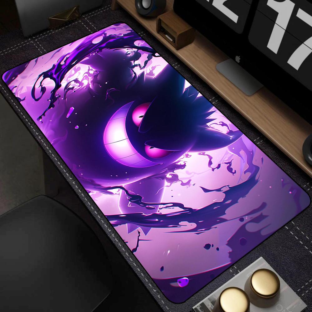 Mouse Pad Laptop Japan Anime Purple Ghost Mousepad PC G-gengar Grande Keyboard Rug Large P-pokemonS Gaming Accessories Desk Mat