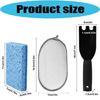 Heavy Duty Rustless Steel Scraper And Absorbent Sponge Set For Quick Cookware Cleaning Grill Scouring Efficient Tool