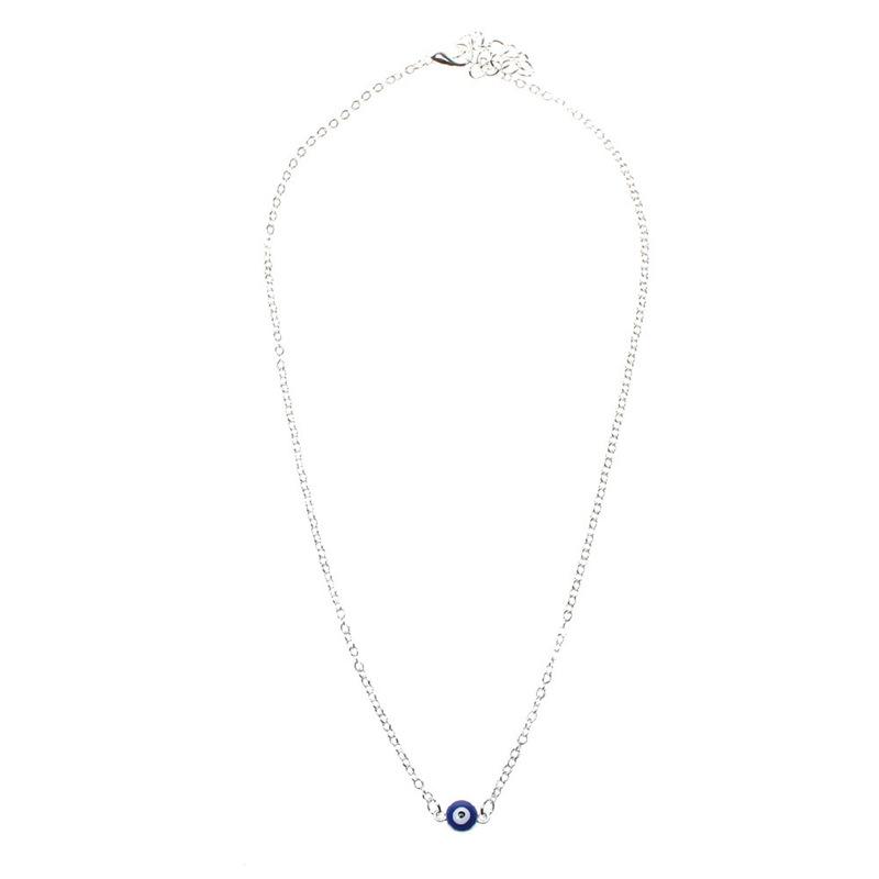 Persönlichkeits Türkis Blau Böser Blick Anhänger Halskette für Damen Charme Gold Farbe Edelstahl Kette Choker Glücksbringer Schmuck Geschenke