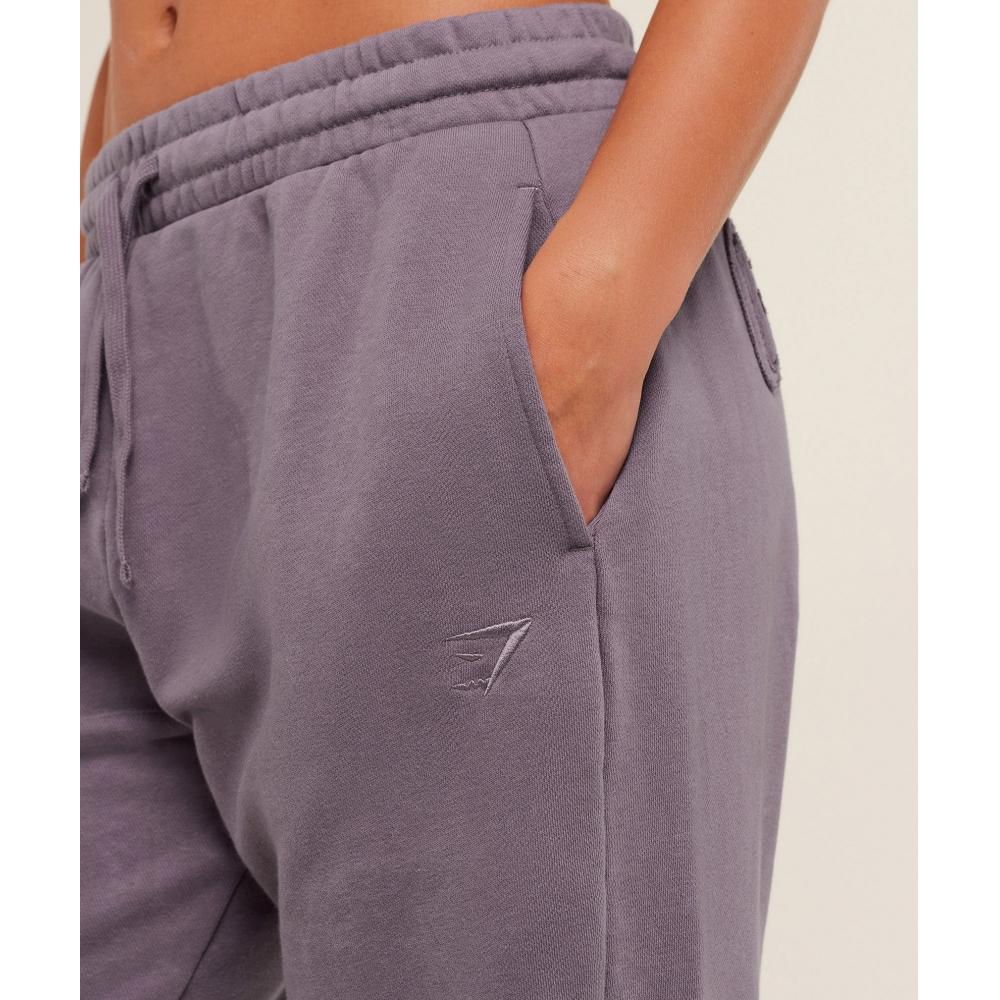 Gymshark Power Washed Cuff Joggers Dusk Purple Acid Wash Small Ball B5c8o Pclw