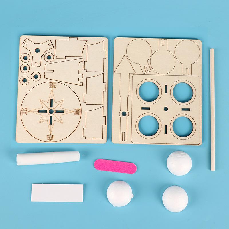 Handmade Diy Science Project Kit Creative Wind Vane Technology Small Production Science Experiment Toy Gifts For Children Adults