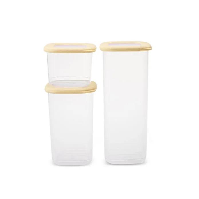 12 Piece Airtight Food Storage Container Set – Transparent BPA-Free Pantry Organizer, Stackable Leakproof Snack Jars for Kitchen